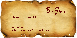Brecz Zsolt névjegykártya